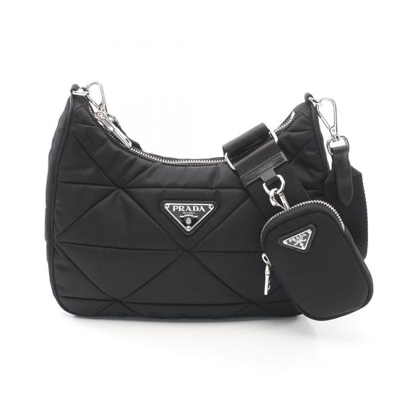 Prada Tessuto Quilting Shoulder Bag Nylon Black - Picture 1 of 5